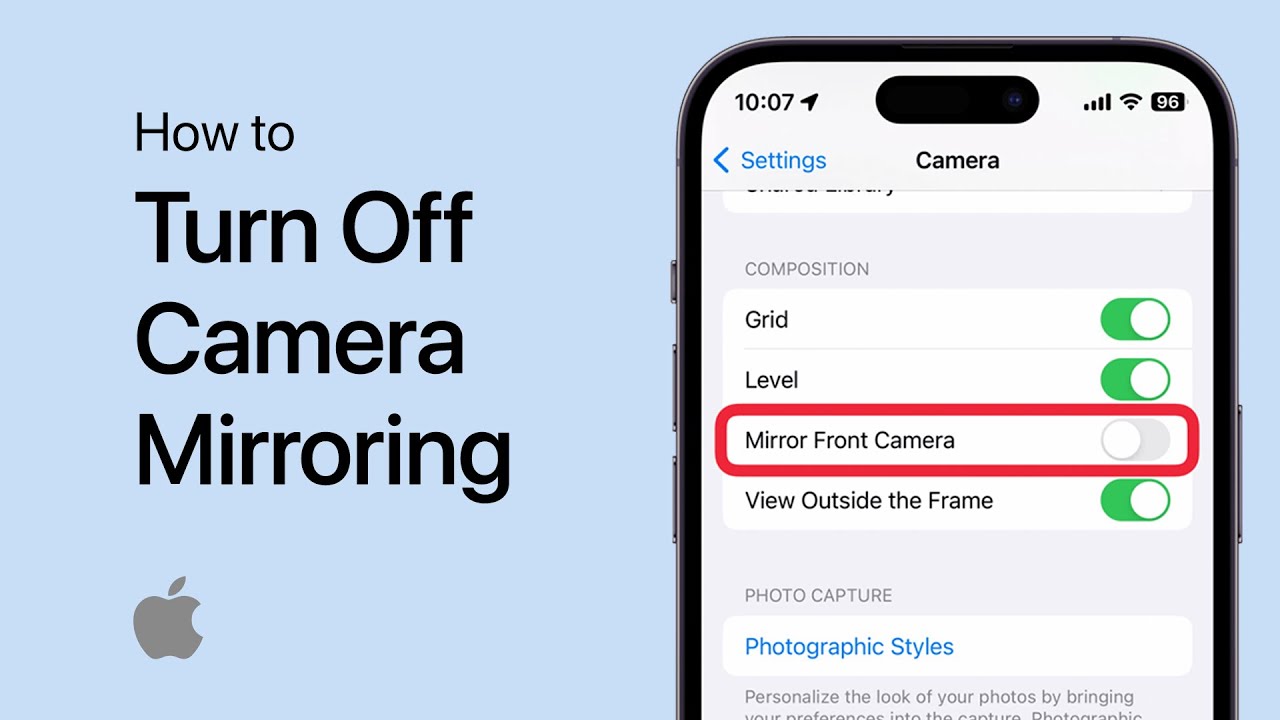 How to Turn Off iPhone Front Camera Mirroring